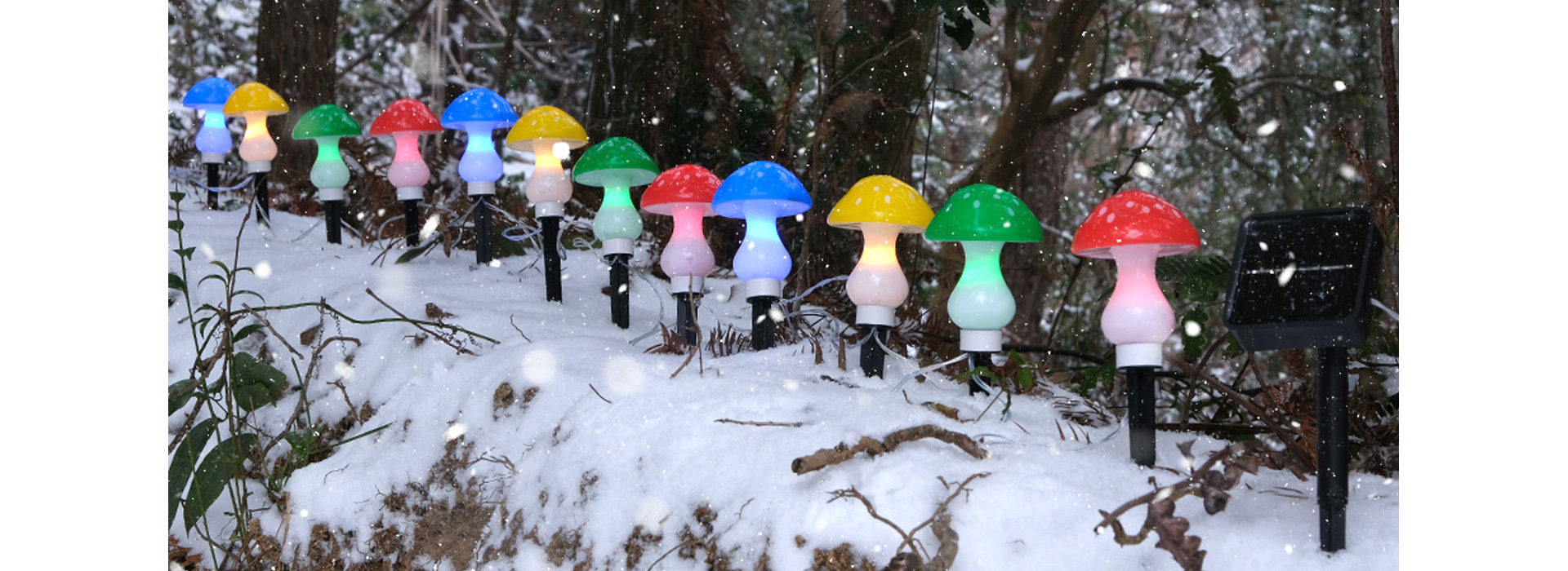 Mushroom String Light Round Edge